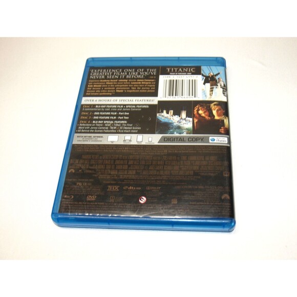 Titanic Blu Ray & DVD 4 Discs with lots of bonus Material Multi Language - Picture 2 of 2